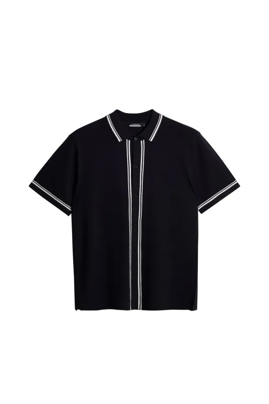 Nicolai Knitted Polo Shirt / JL Navy sold by J. Lindeberg