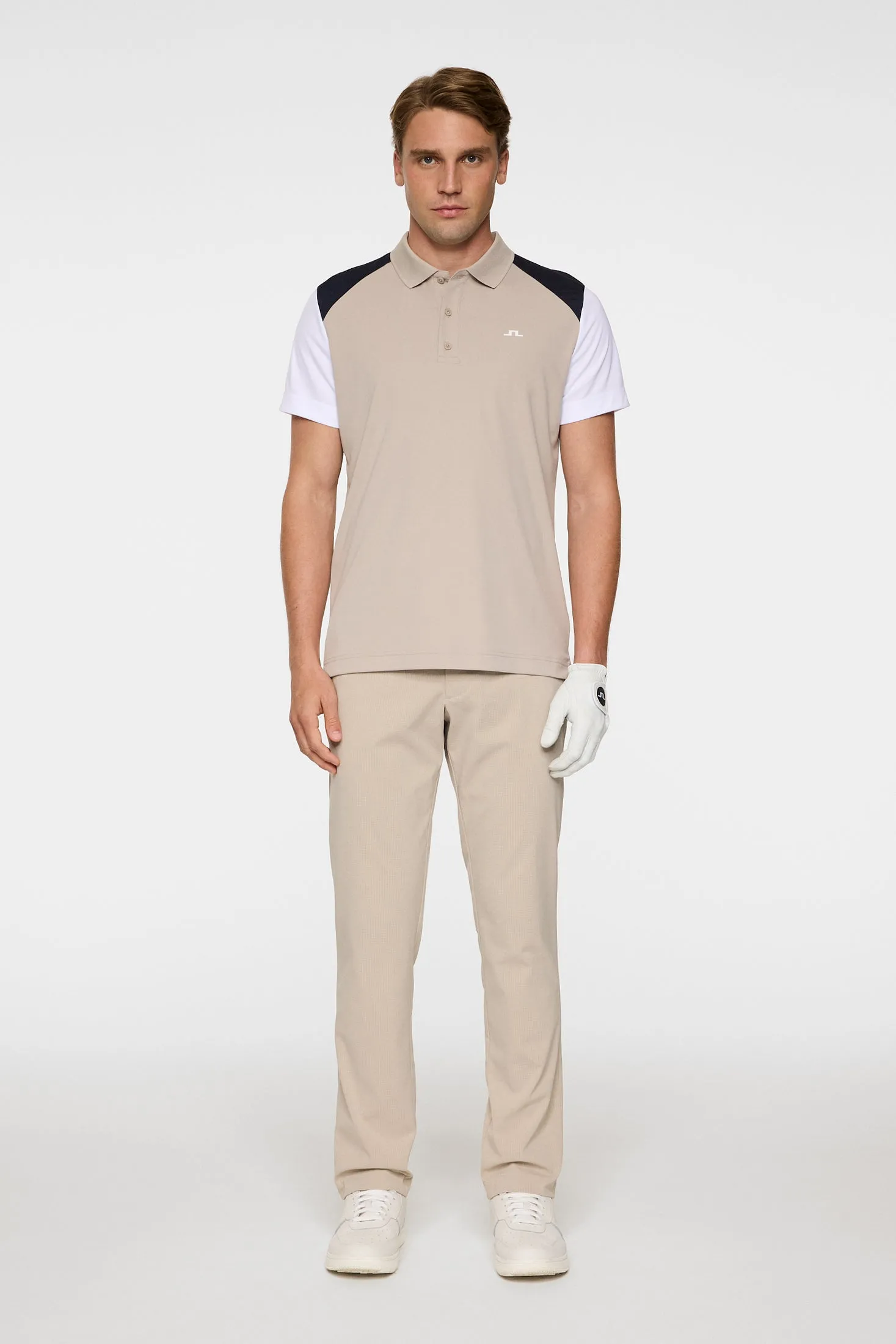 Block Polo / Oyster Brown sold by J. Lindeberg product image thumbnail 5