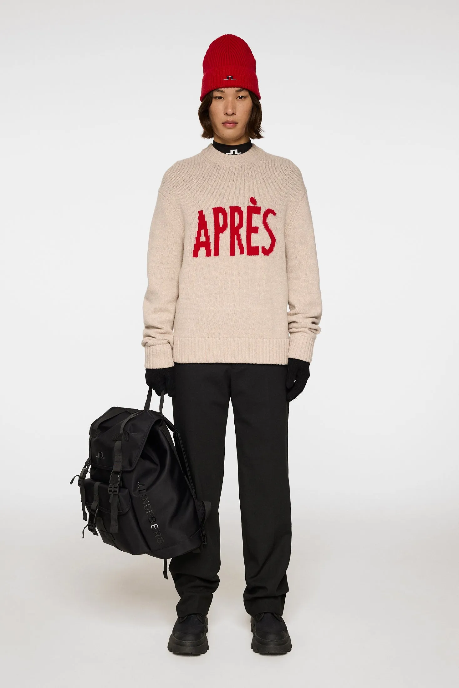 Fabian Graphic Knit Sweater / Moonbeam sold by J. Lindeberg product image thumbnail 4