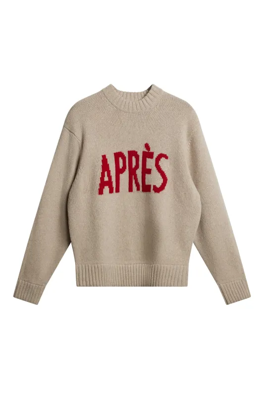 Fabian Graphic Knit Sweater / Moonbeam made by J. Lindeberg