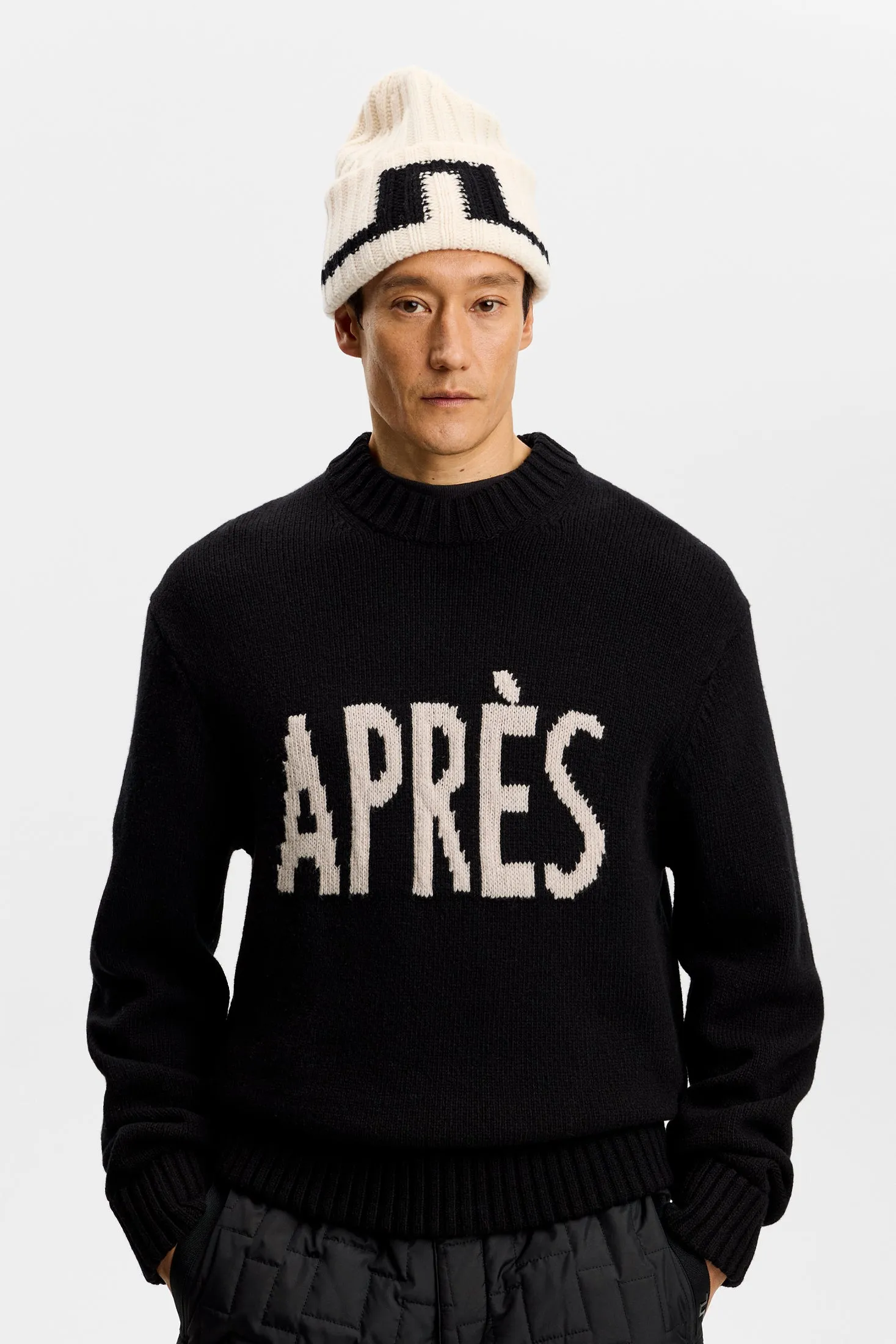 Fabian Graphic Knit Sweater / Black sold by J. Lindeberg product image thumbnail 2