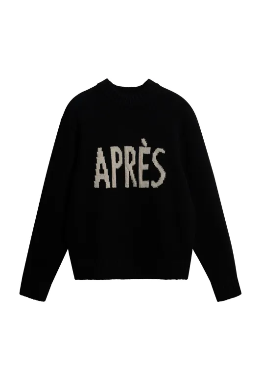 Fabian Graphic Knit Sweater / Black made by J. Lindeberg