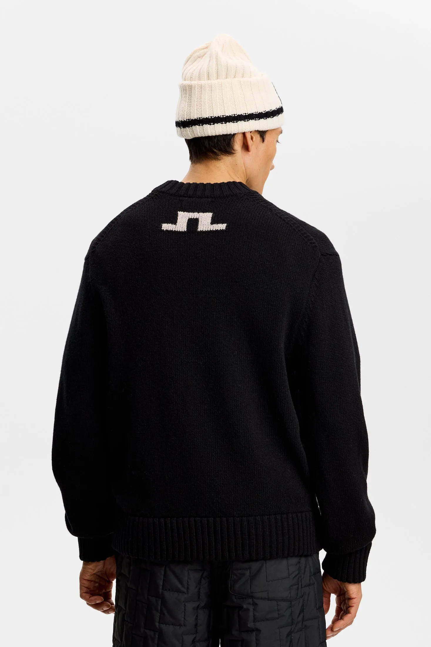 Fabian Graphic Knit Sweater / Black sold by J. Lindeberg product image thumbnail 3