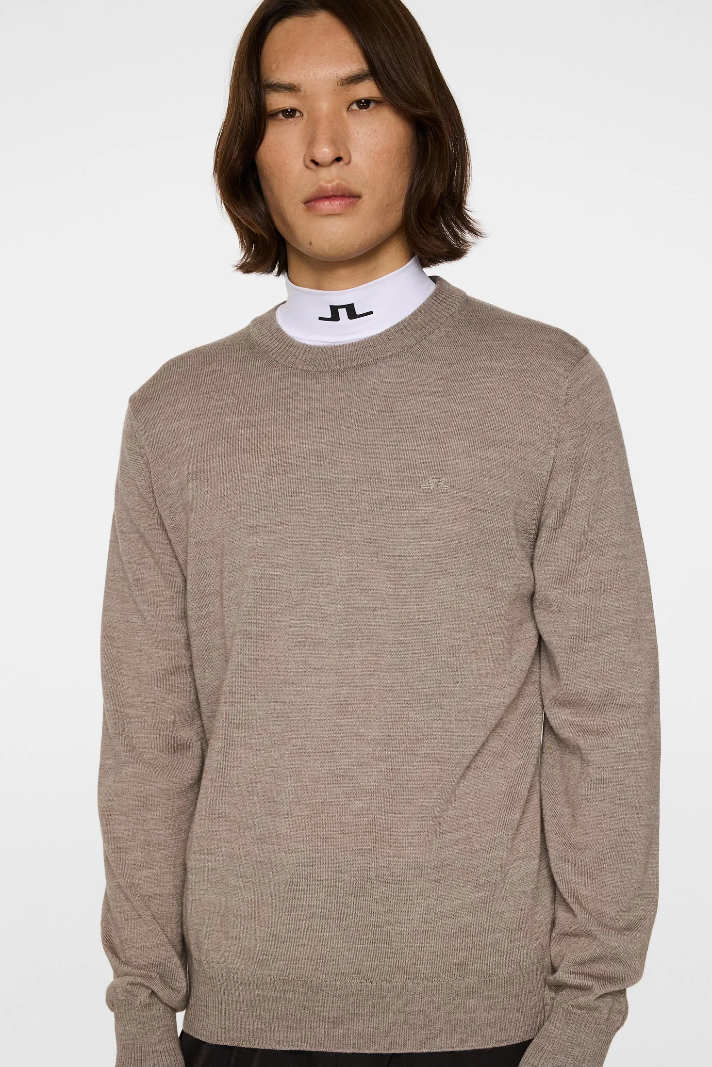 Keane Merino Crew Neck / Brindle Melange sold by J. Lindeberg product image thumbnail 5