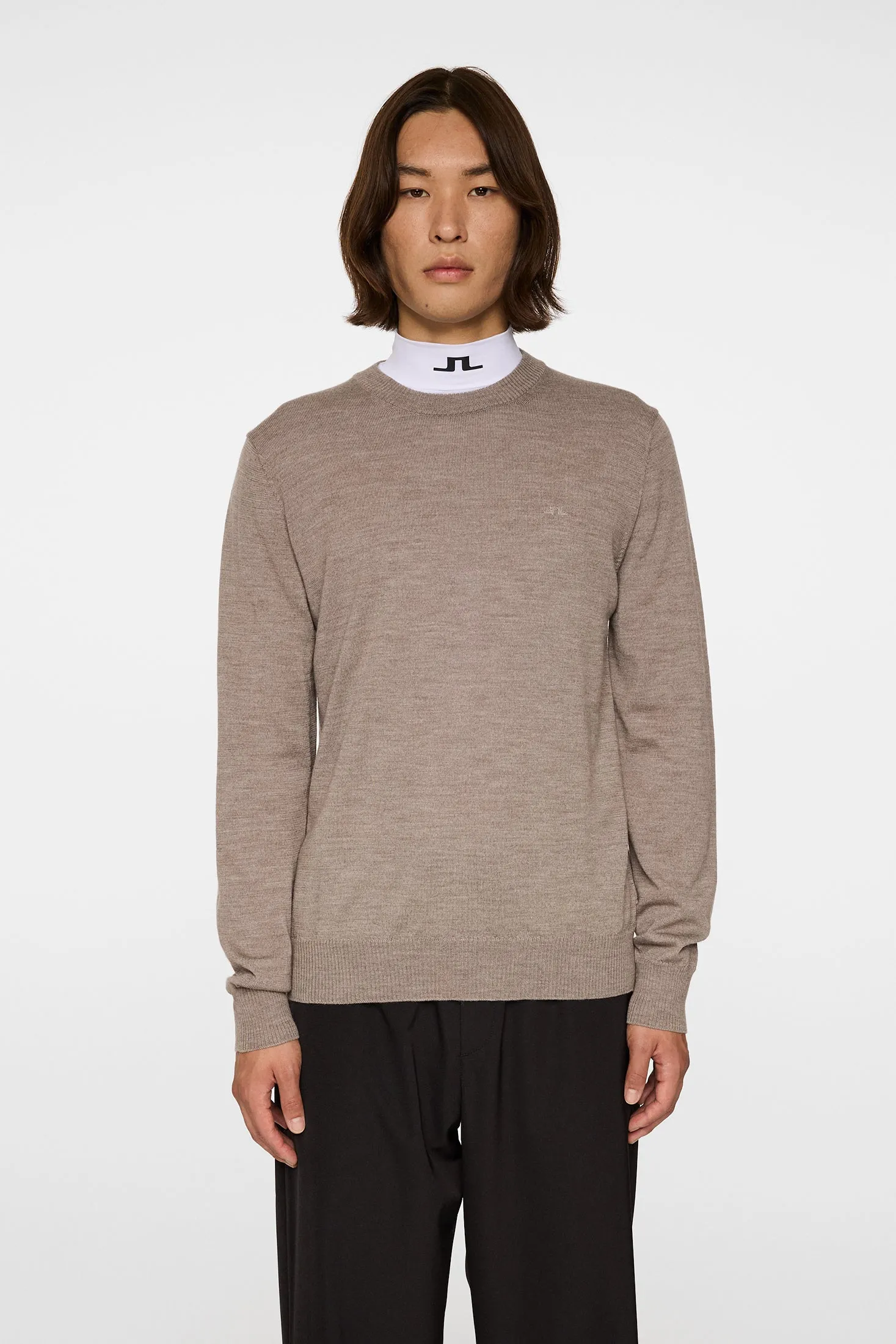 Keane Merino Crew Neck / Brindle Melange sold by J. Lindeberg product image thumbnail 2