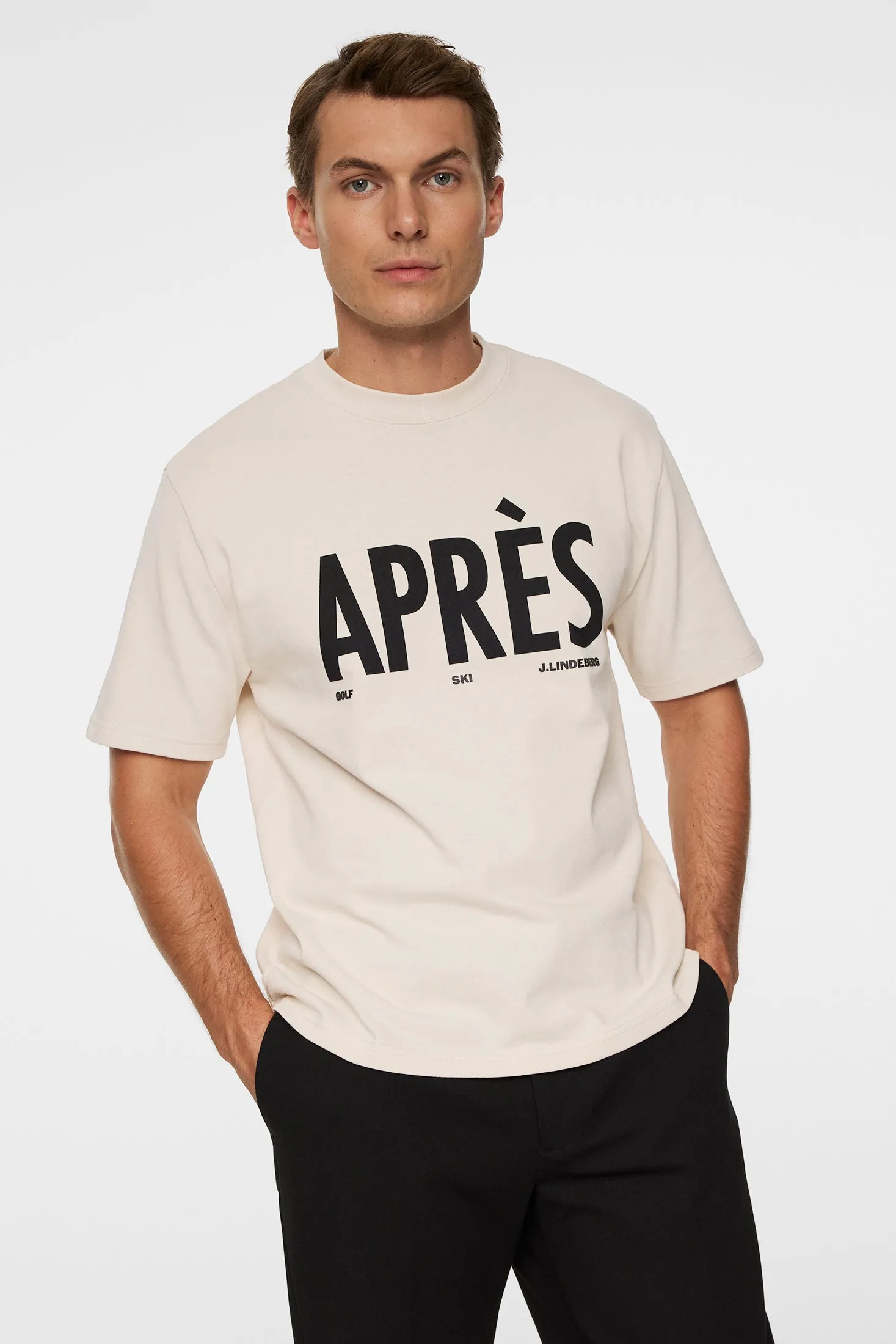 Hale Seasonal Logo T-shirt / Moonbeam sold by J. Lindeberg product image thumbnail 5