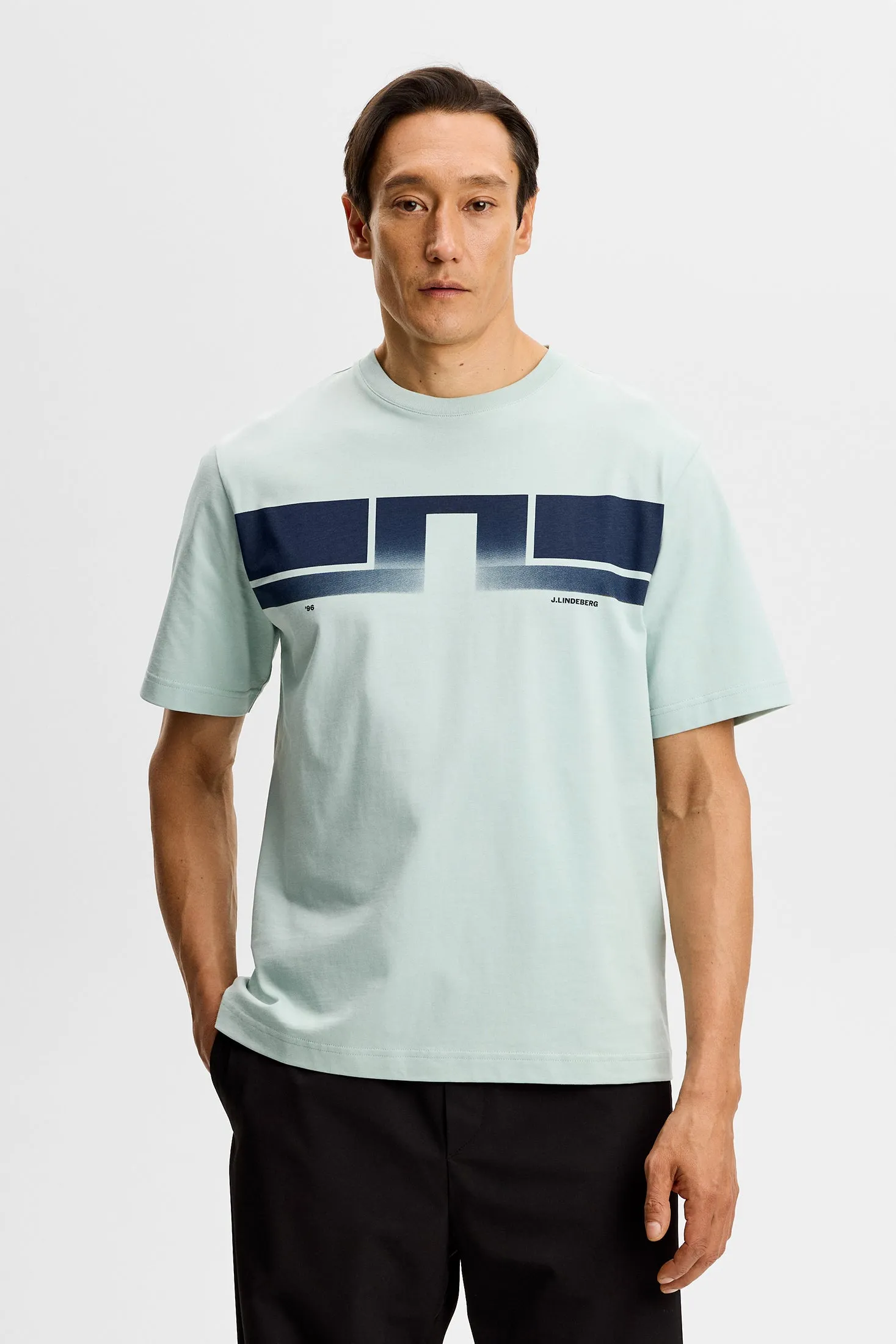 Parcie Logo Tee / Blue Haze sold by J. Lindeberg product image thumbnail 3