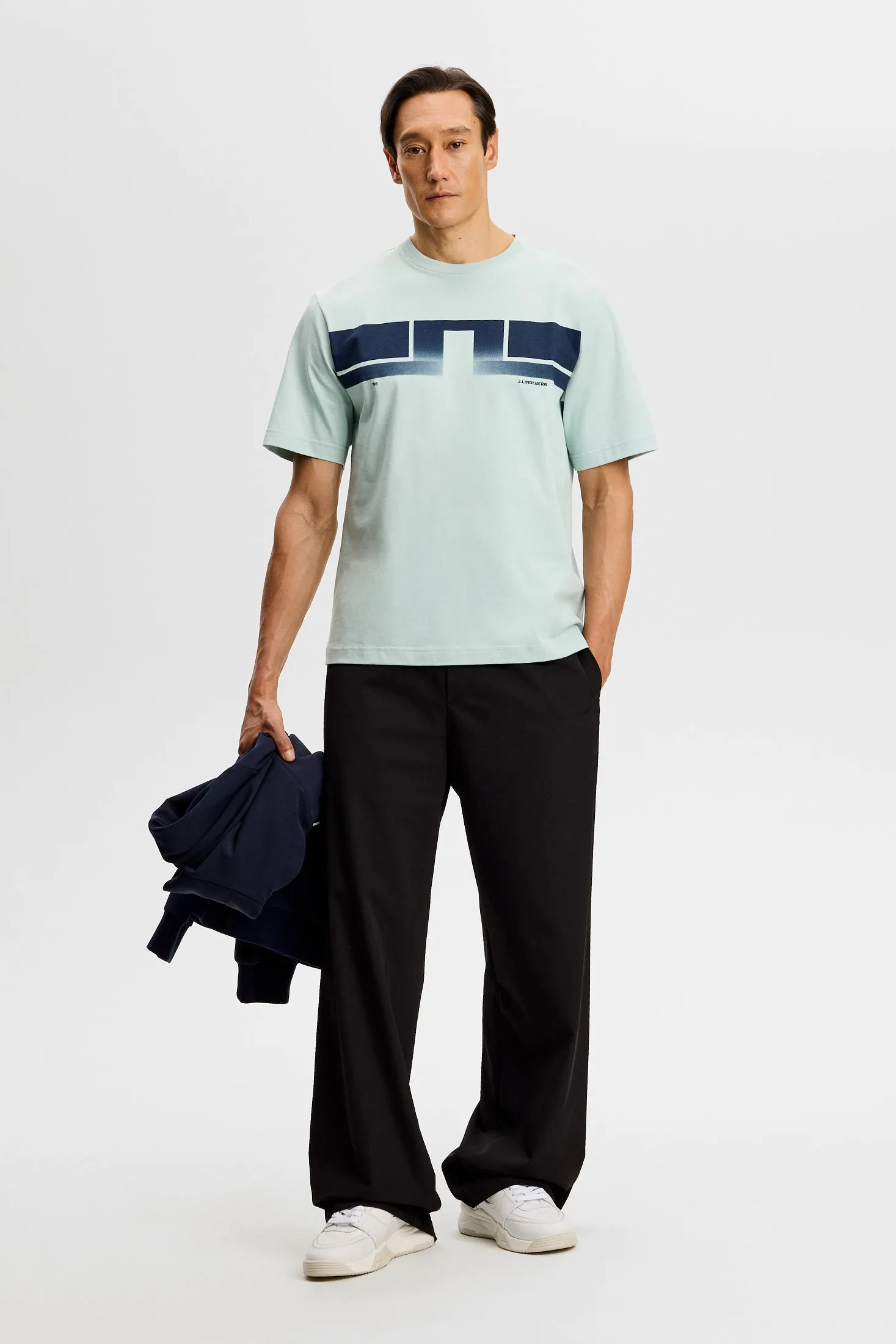 Parcie Logo Tee / Blue Haze sold by J. Lindeberg product image thumbnail 5