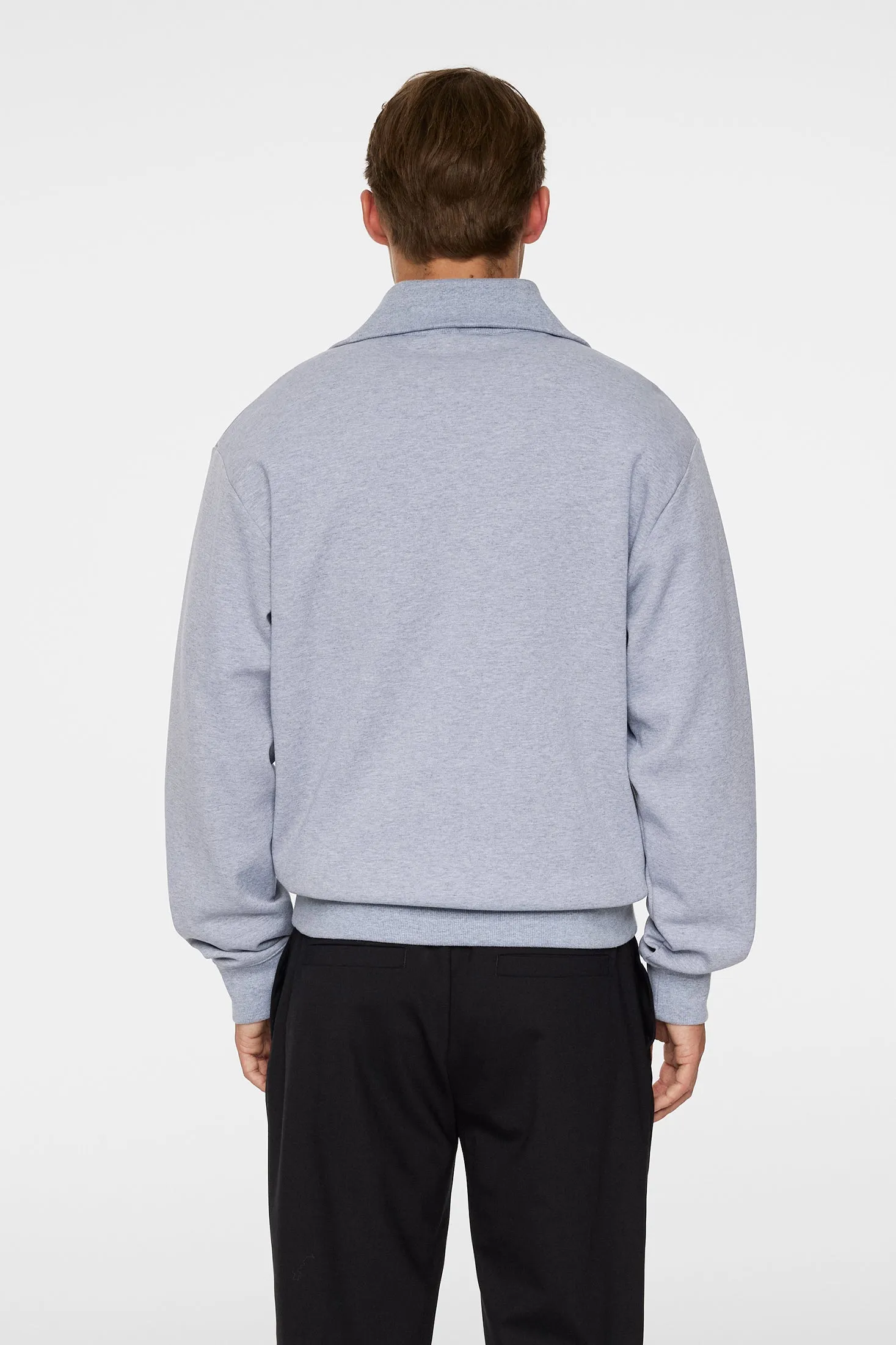 Callan quarter zip / Medium Grey Melange sold by J. Lindeberg product image thumbnail 3