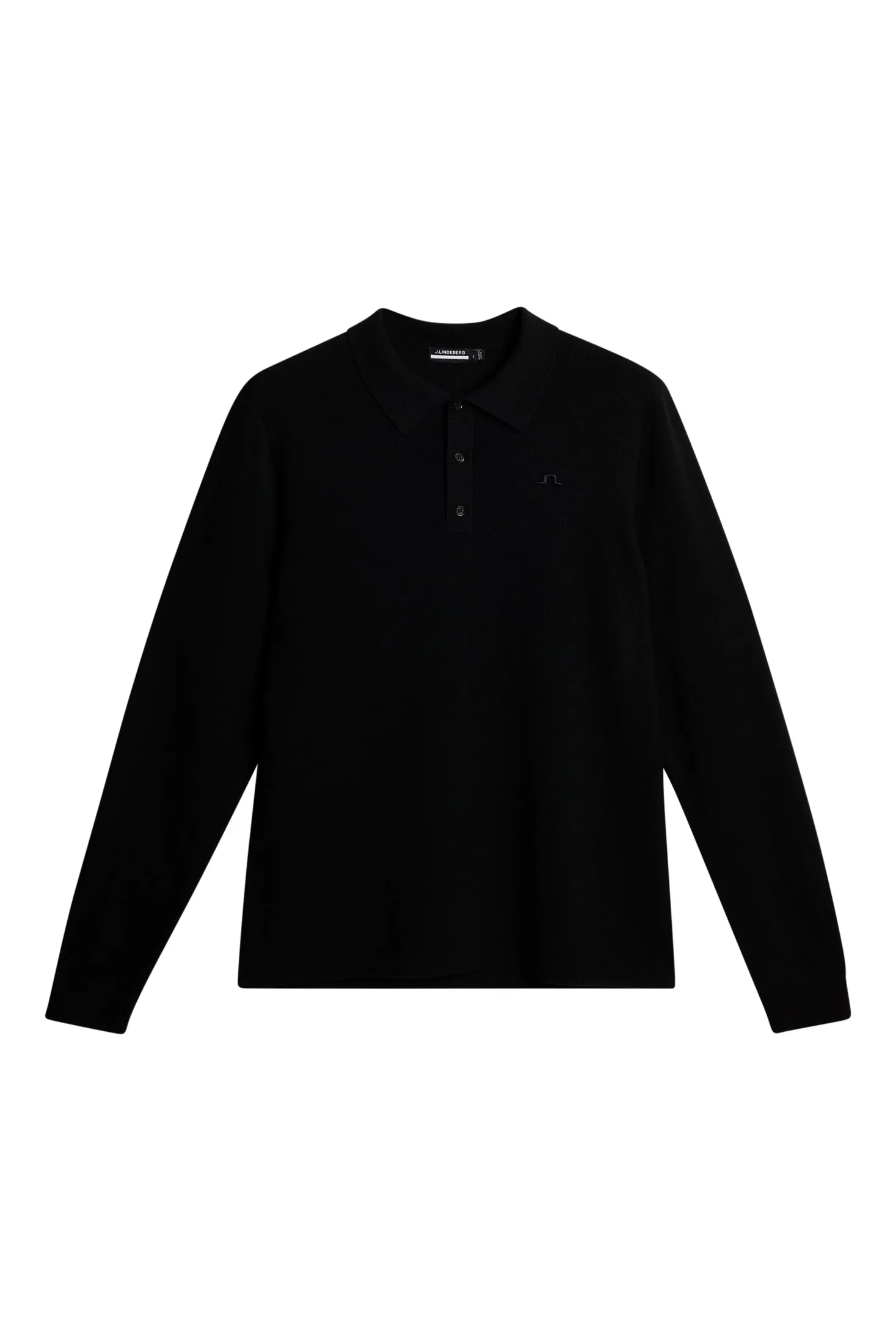 Patrick Knitted Polo Shirt / Black sold by J. Lindeberg