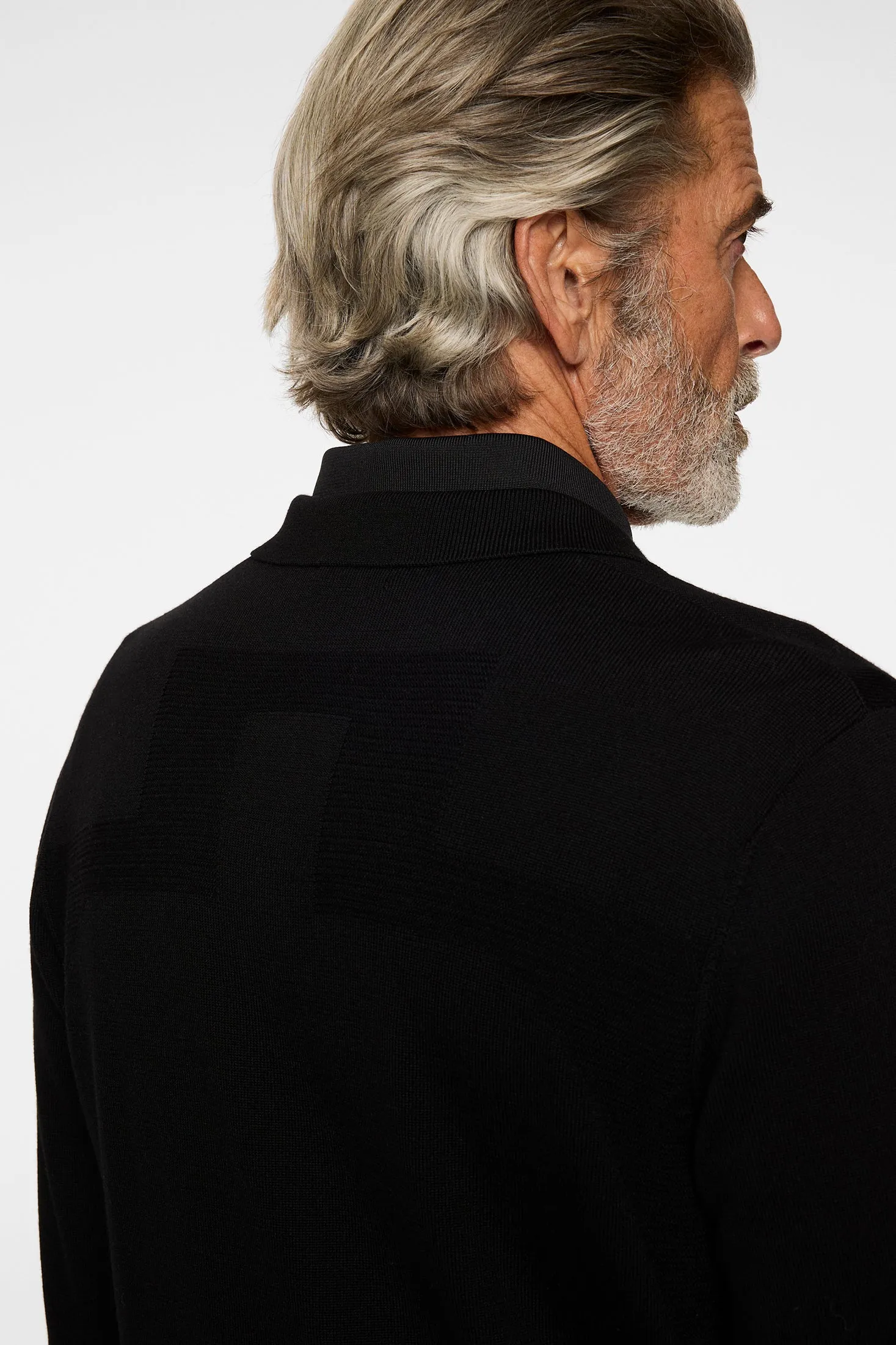 Patrick Knitted Polo Shirt / Black sold by J. Lindeberg product image thumbnail 5