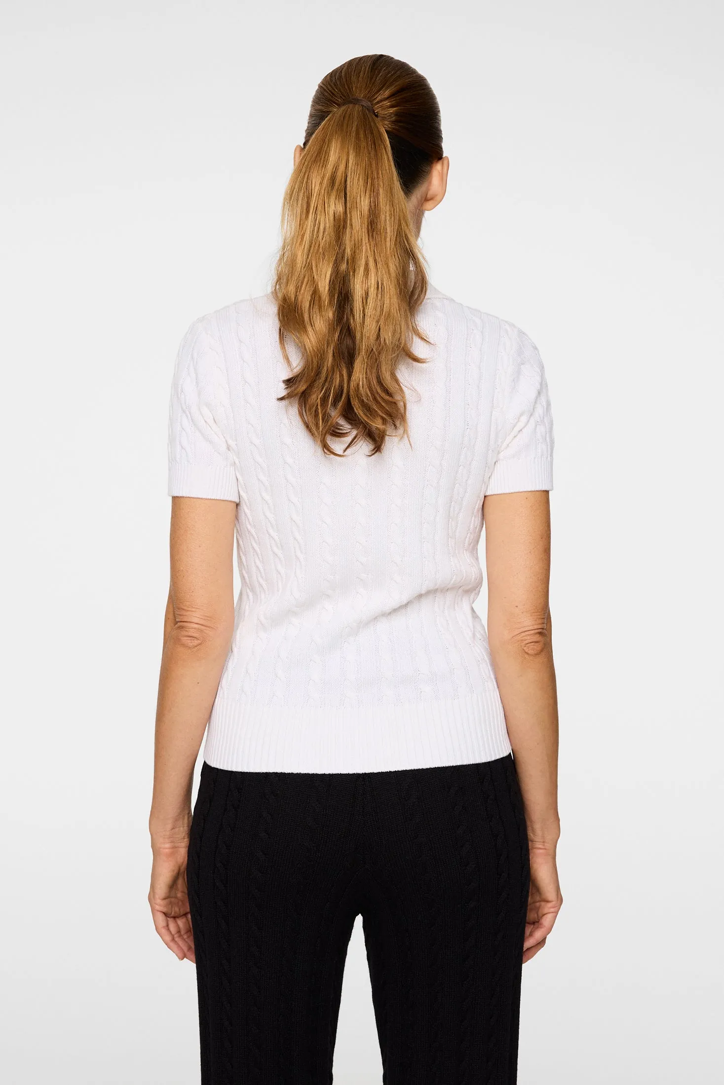 Kinsley Cable Knit Wool Shirt / White sold by J. Lindeberg product image thumbnail 3