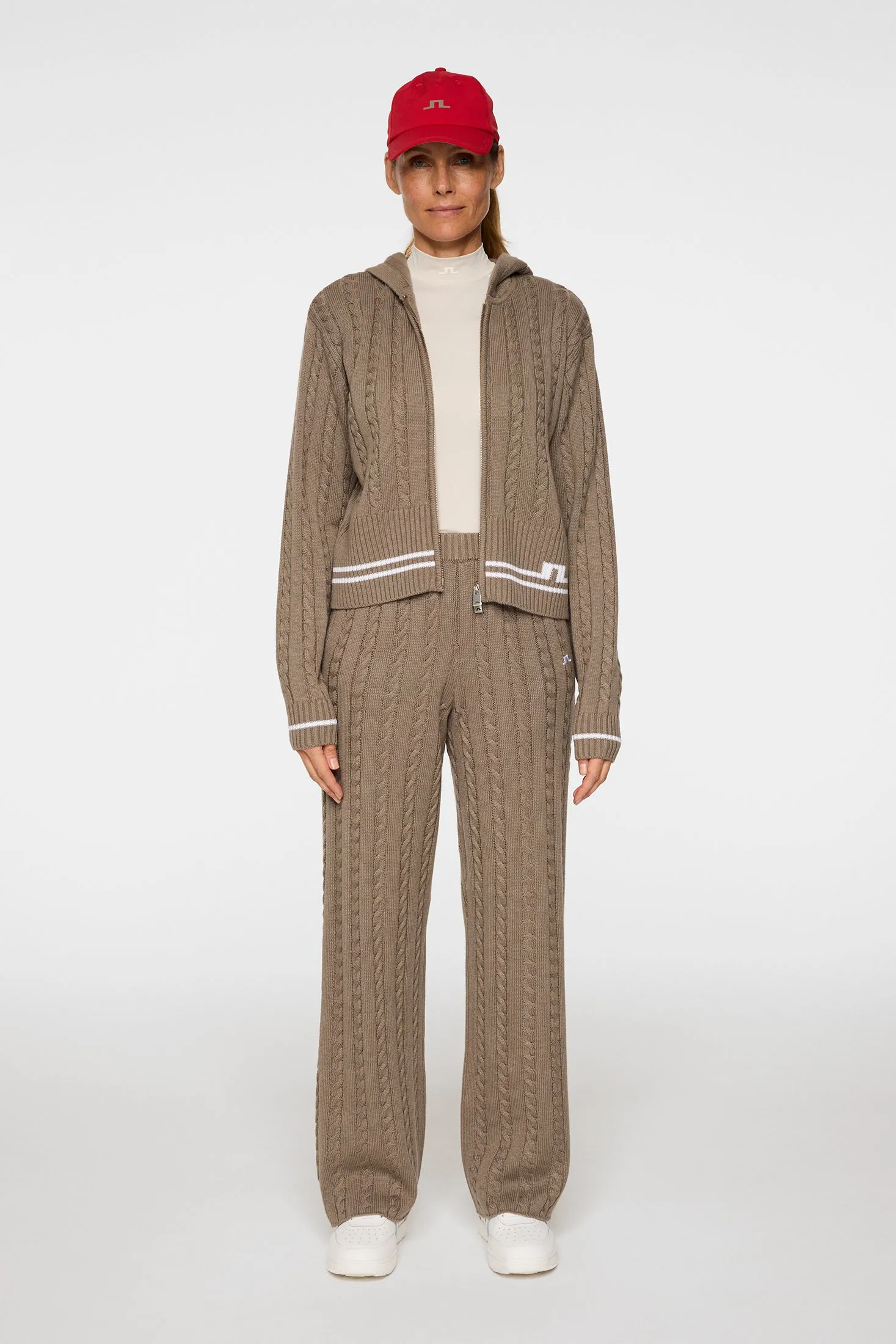 Kiana Cable Knit Wool Pant / Brindle sold by J. Lindeberg product image thumbnail 4