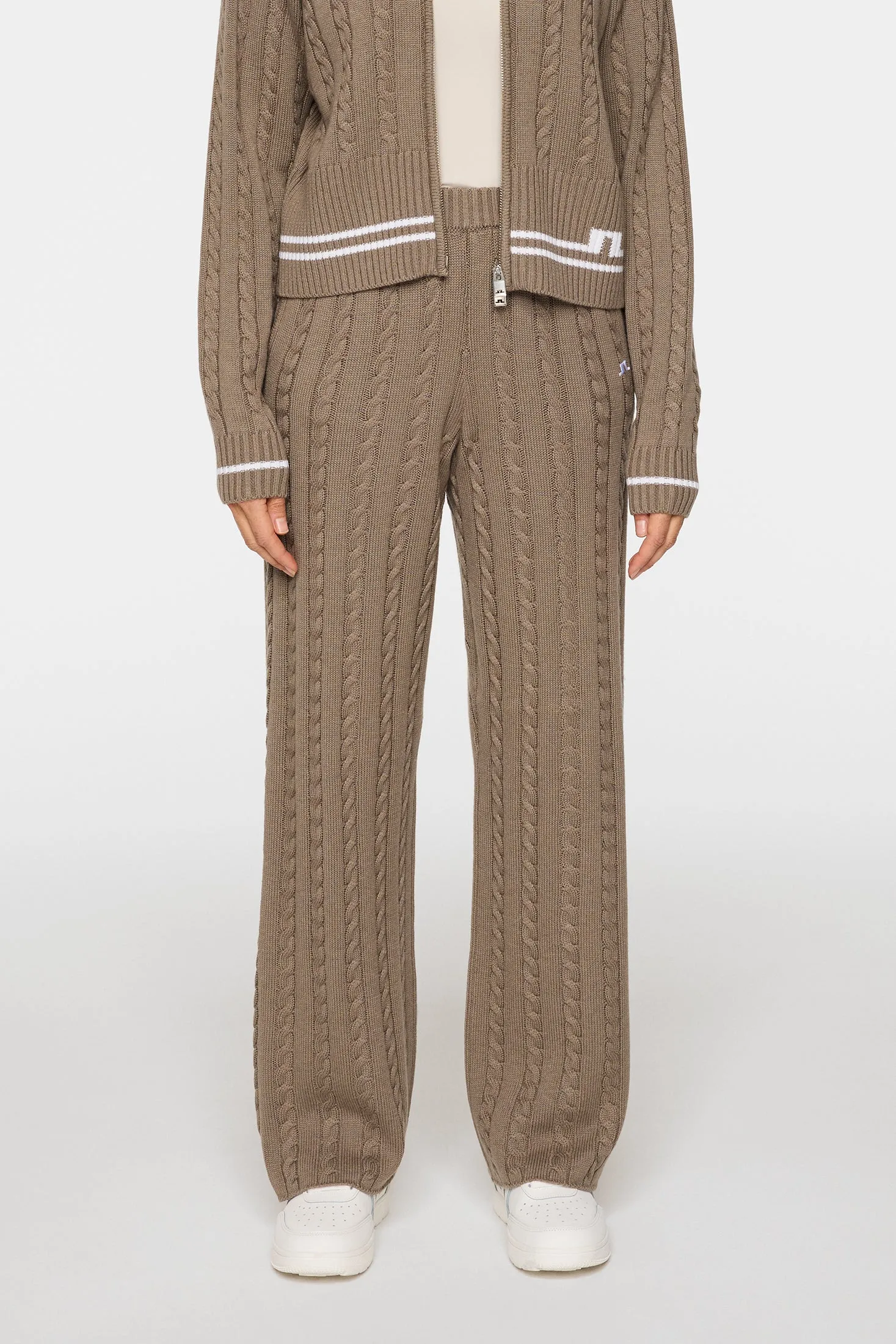 Kiana Cable Knit Wool Pant / Brindle sold by J. Lindeberg product image thumbnail 2