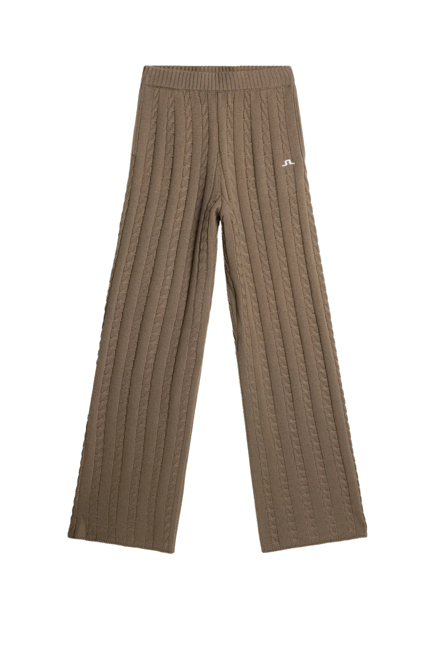 Kiana Cable Knit Wool Pant / Brindle sold by J. Lindeberg