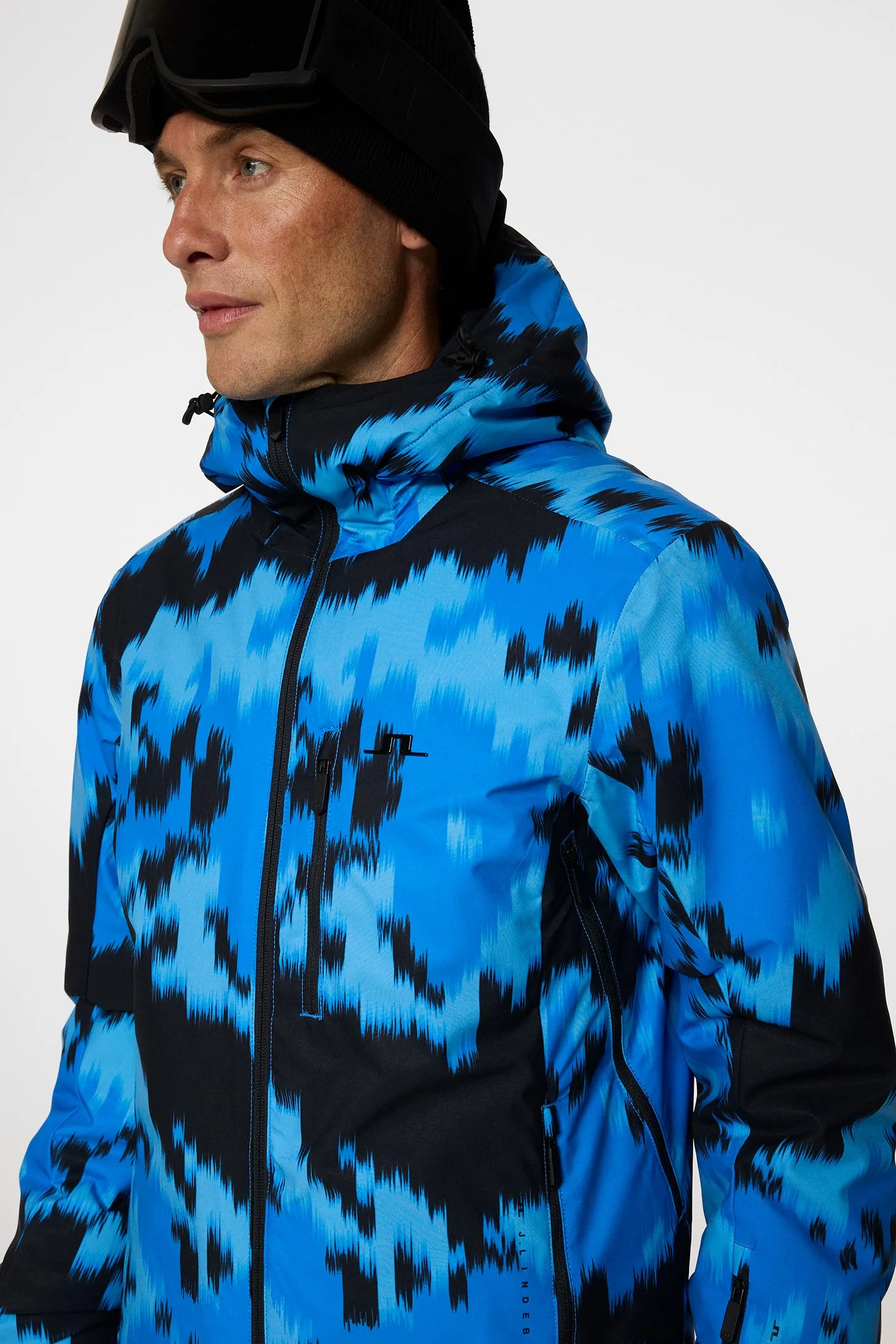 Ace Jacket Printed / Warp Sonic Blue L sold by J. Lindeberg product image thumbnail 5