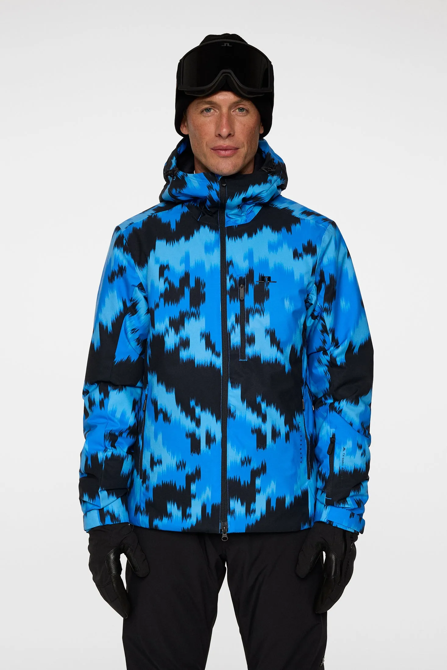 Ace Jacket Printed / Warp Sonic Blue L sold by J. Lindeberg product image thumbnail 2
