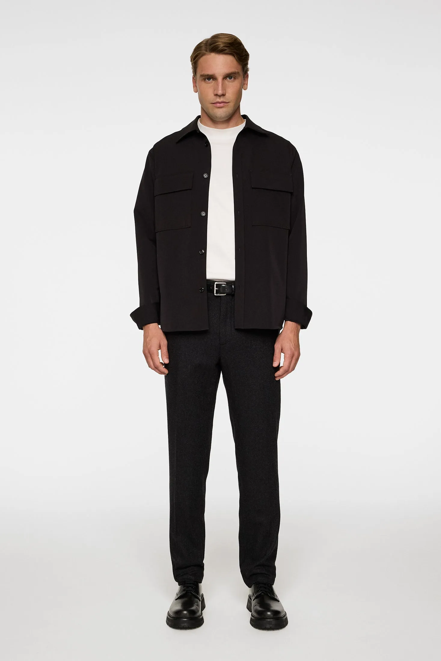 Soren Cash Flannel Pants / Dark Grey Melange sold by J. Lindeberg product image thumbnail 4