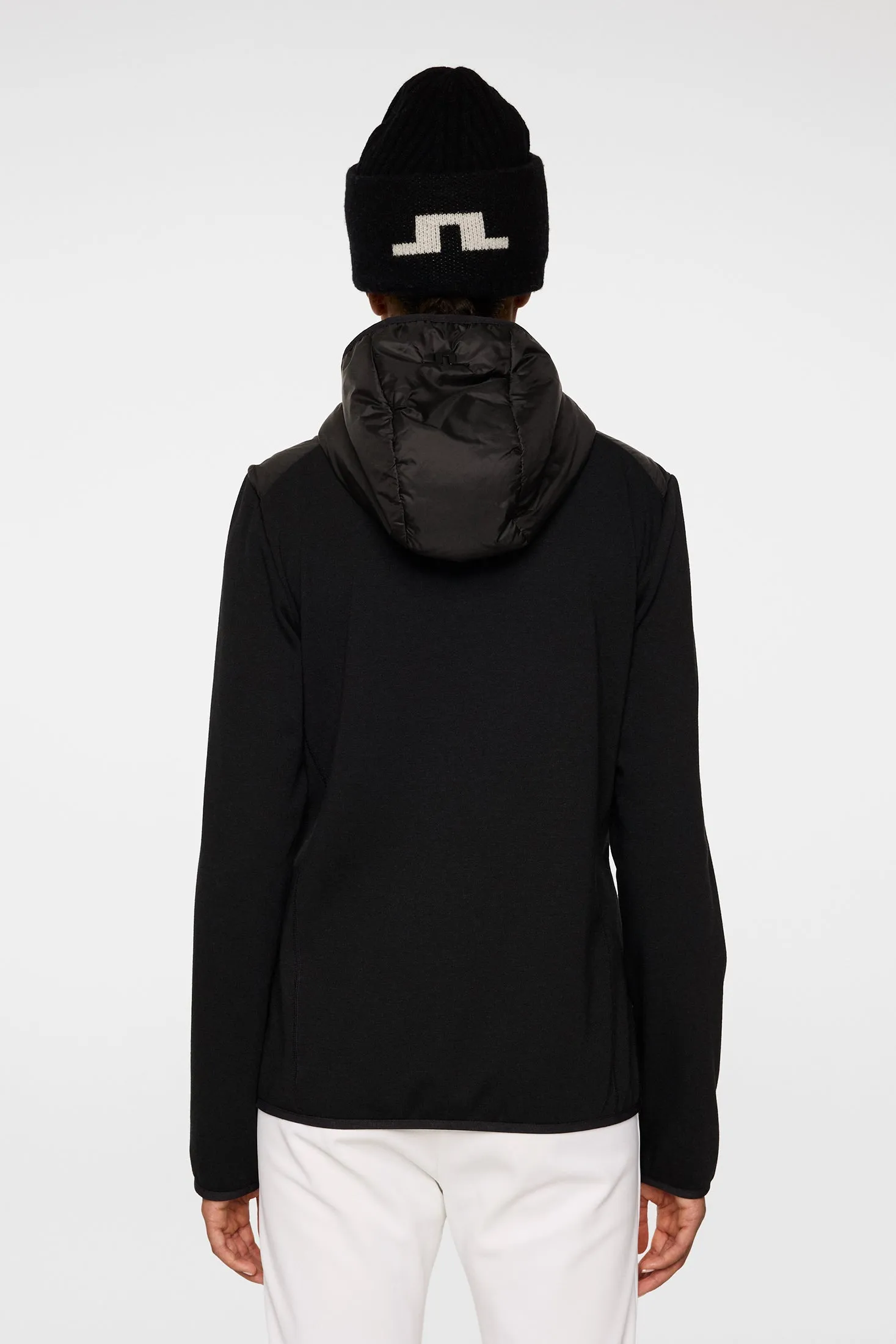Gemma Hybrid Hood / Black sold by J. Lindeberg product image thumbnail 3