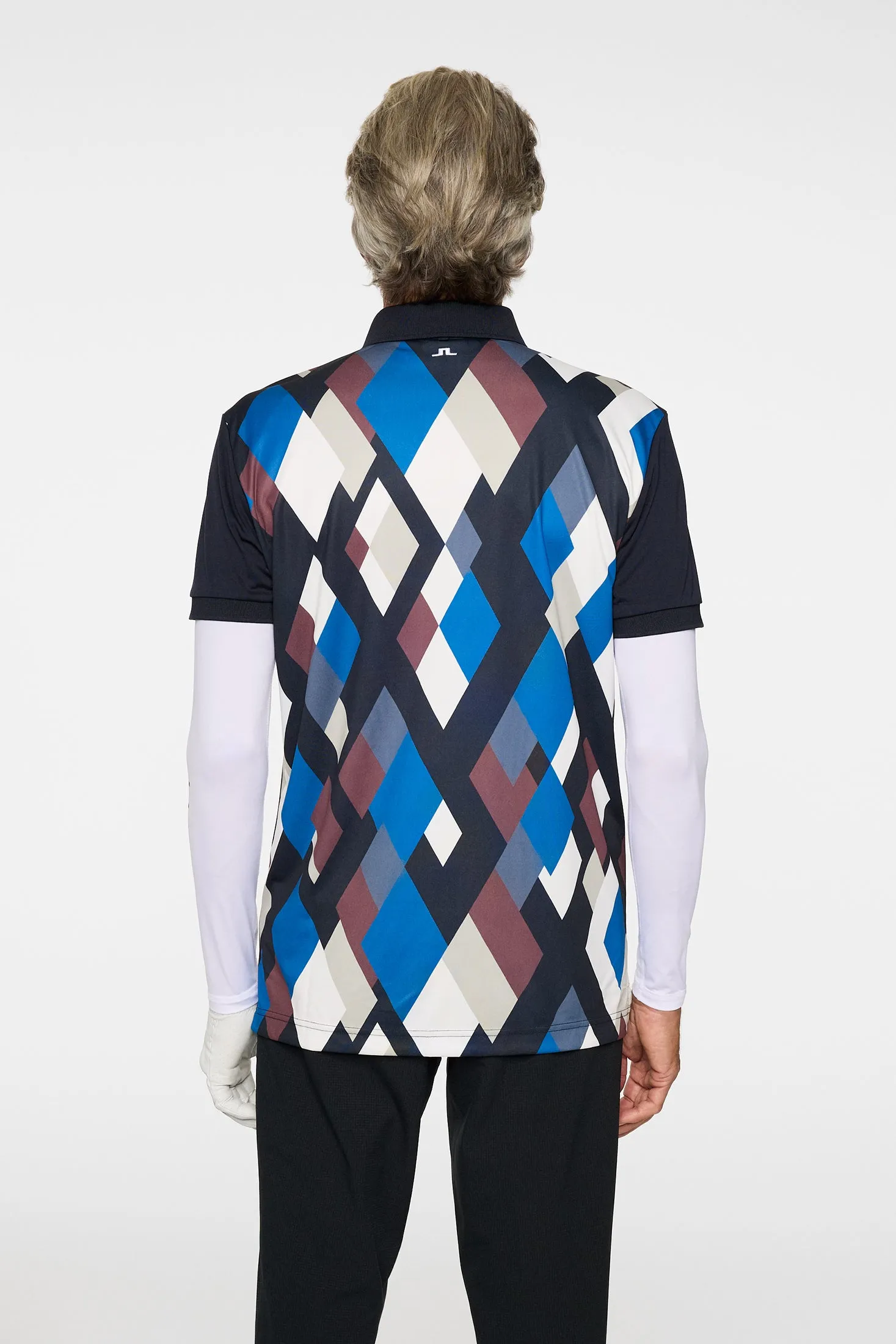 Tour Tech Print Polo / BOLD 1 - JL NAVY sold by J. Lindeberg product image thumbnail 3