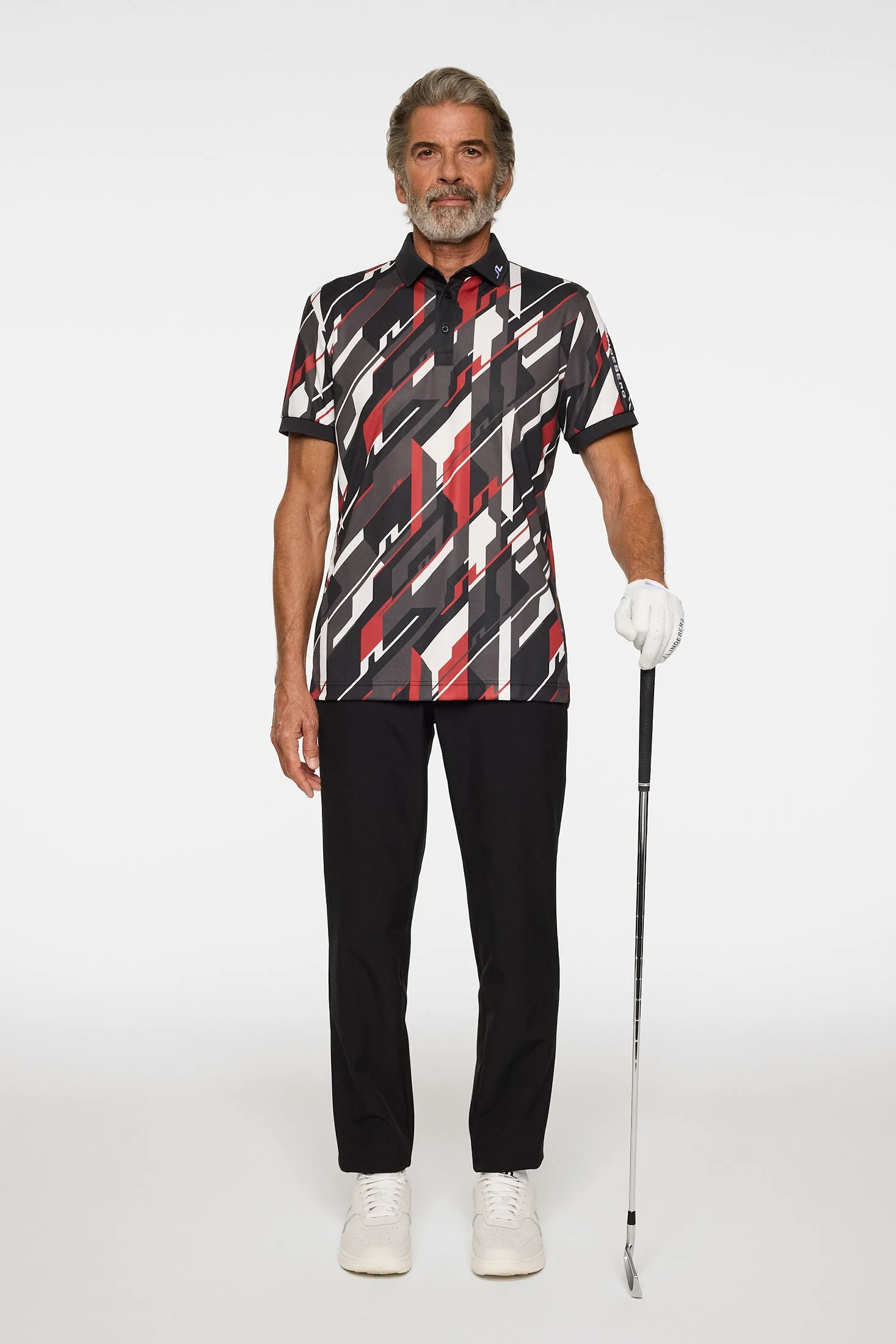 Tour Tech Print Polo / GEO 1 - JL BLACK sold by J. Lindeberg product image thumbnail 4