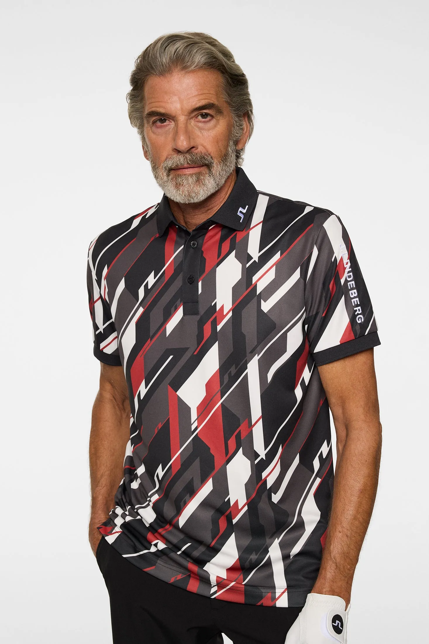 Tour Tech Print Polo / GEO 1 - JL BLACK sold by J. Lindeberg product image thumbnail 5