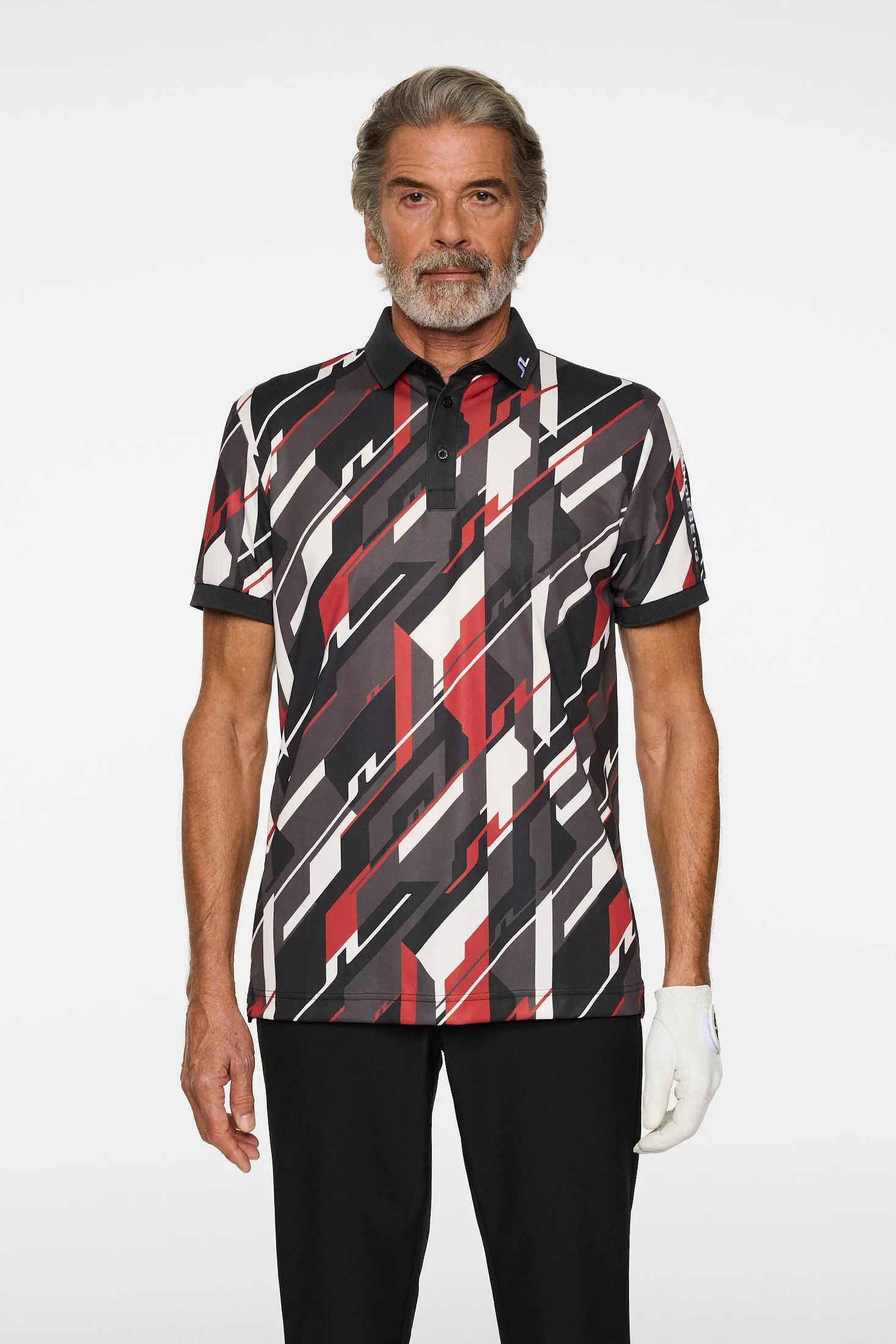 Tour Tech Print Polo / GEO 1 - JL BLACK sold by J. Lindeberg product image thumbnail 2