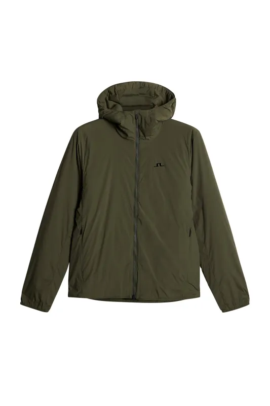 Clinton Hood / Forest Green sold by J. Lindeberg