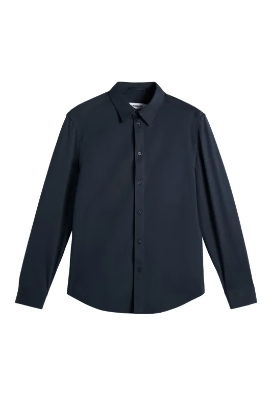 Marlon Interlock Jersey Shirt / JL Navy sold by J. Lindeberg