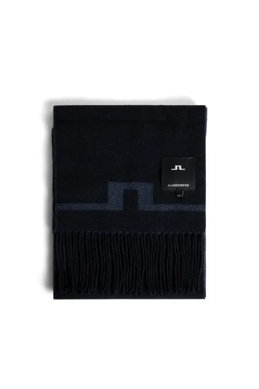 Champ Double Sided  Scarf / JL Navy sold by J. Lindeberg