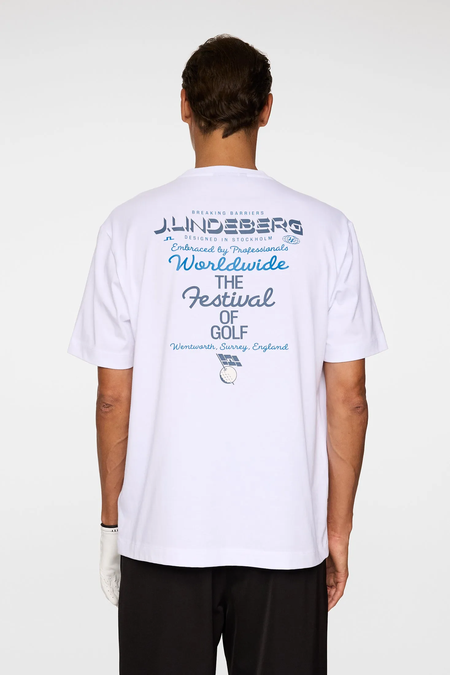 Billy Festival Tee DPWT / White sold by J. Lindeberg product image thumbnail 4