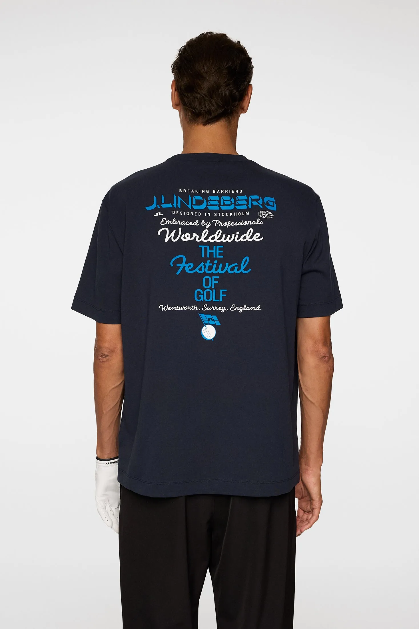 Billy Festival Tee DPWT / JL Navy sold by J. Lindeberg product image thumbnail 4