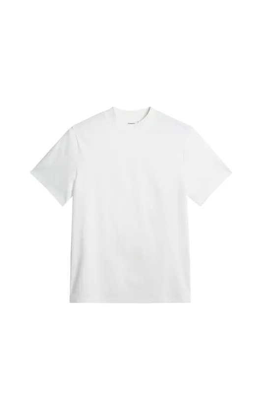 Ace Mock Neck T-Shirt / White sold by J. Lindeberg