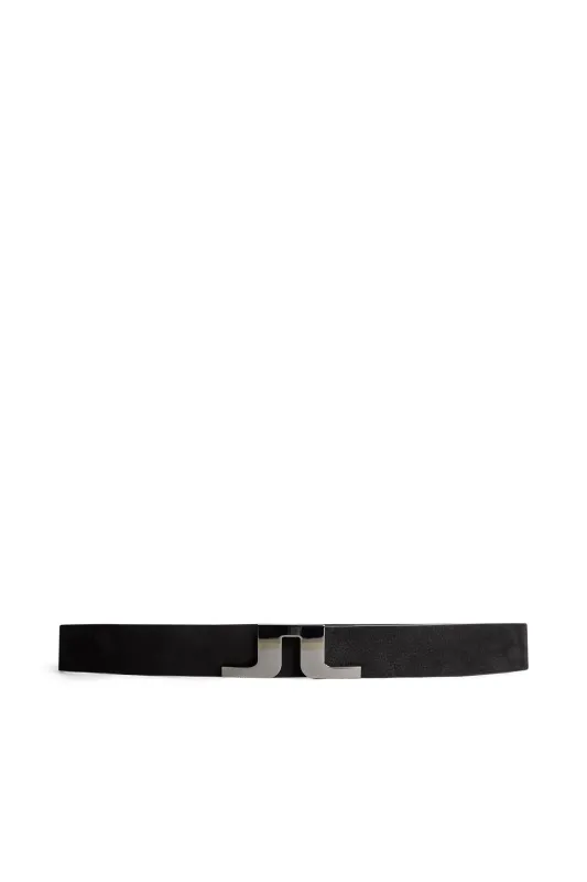 Bridger Nubuck Leather Belt / Black sold by J. Lindeberg