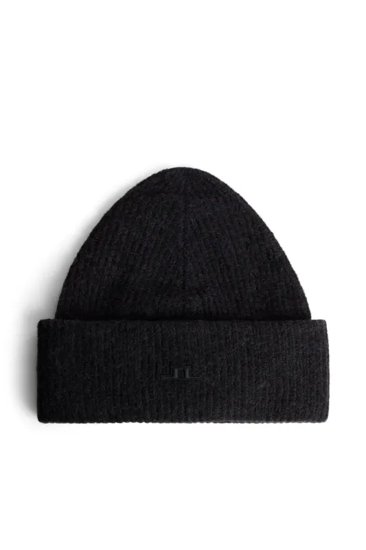 Elsa Beanie / Black made by J. Lindeberg