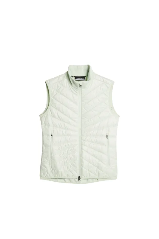 Madde Quilt Hybrid Vest / Ambrosia sold by J. Lindeberg