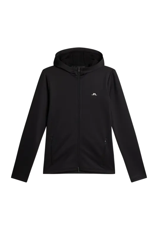 Aerialle Zip Hood / Black made by J. Lindeberg