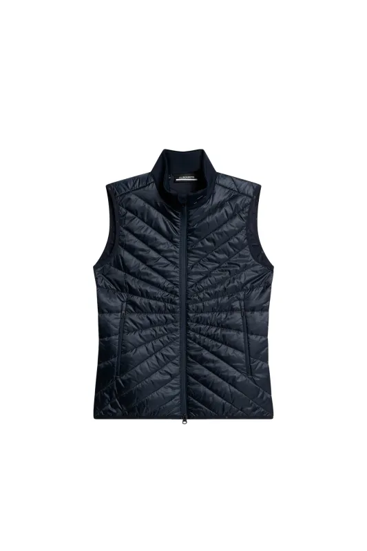 Madde Quilt Hybrid Vest / JL Navy sold by J. Lindeberg