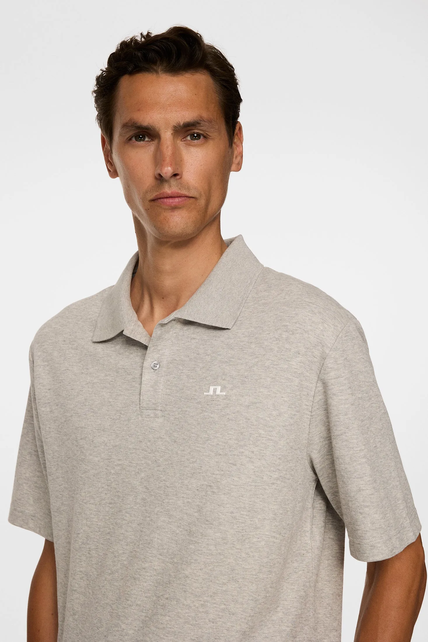 Trond Polo Pique / Light Grey Melange sold by J. Lindeberg product image thumbnail 5