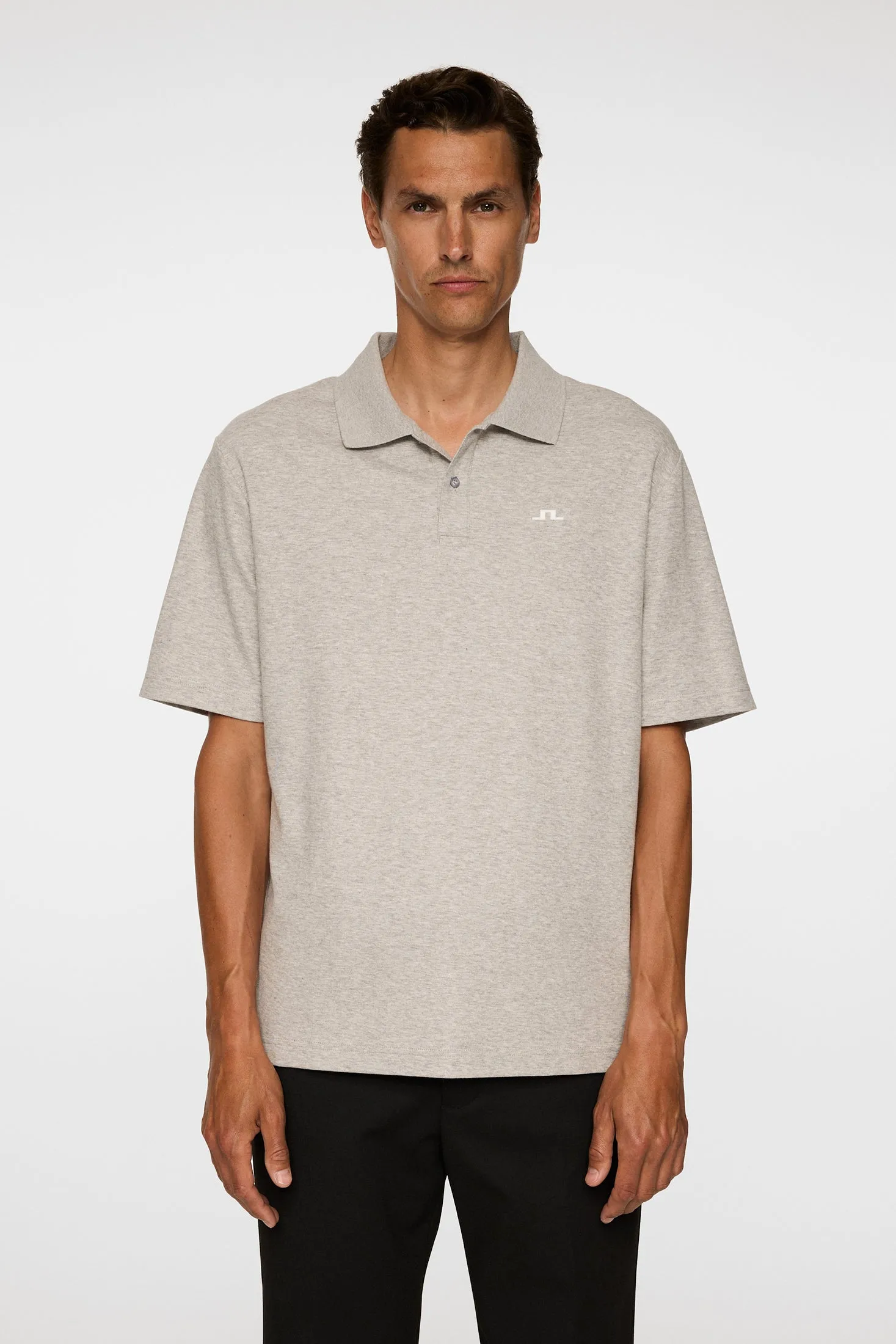 Trond Polo Pique / Light Grey Melange sold by J. Lindeberg product image thumbnail 2