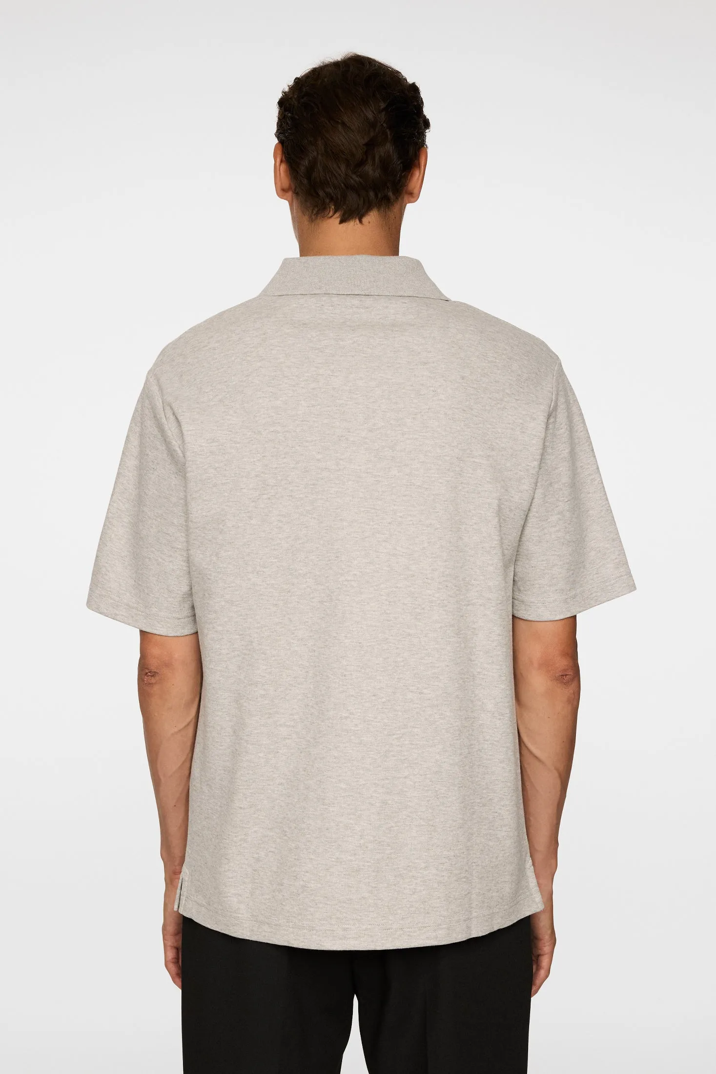 Trond Polo Pique / Light Grey Melange sold by J. Lindeberg product image thumbnail 3