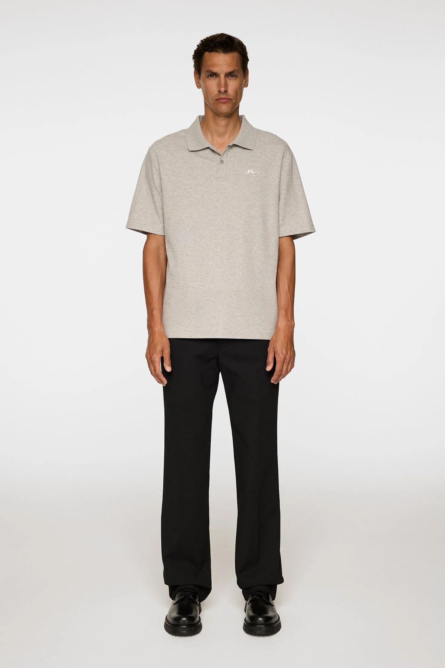 Trond Polo Pique / Light Grey Melange sold by J. Lindeberg product image thumbnail 4