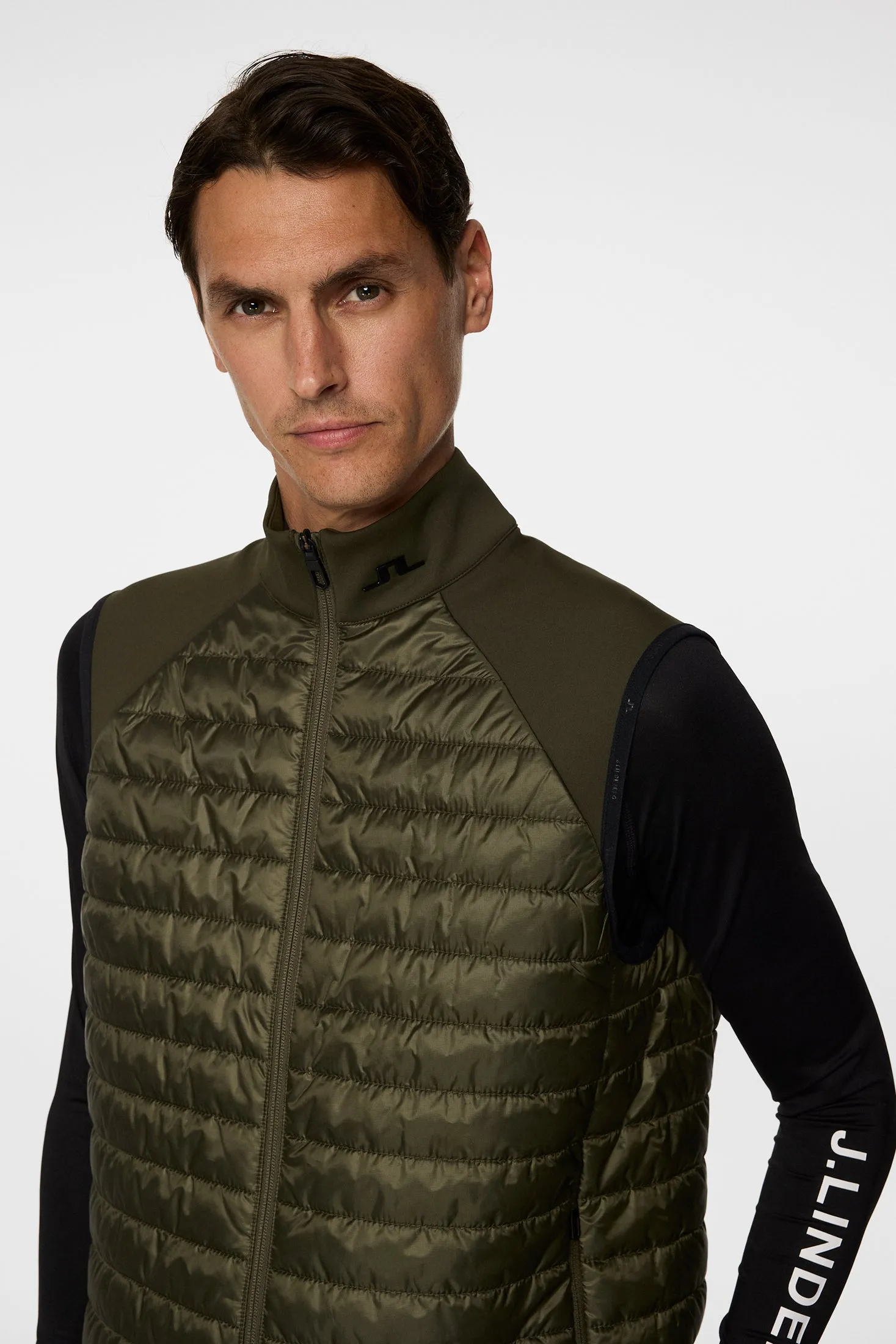 Hayden Quilt Hybrid Vest / Forest Green sold by J. Lindeberg product image thumbnail 5