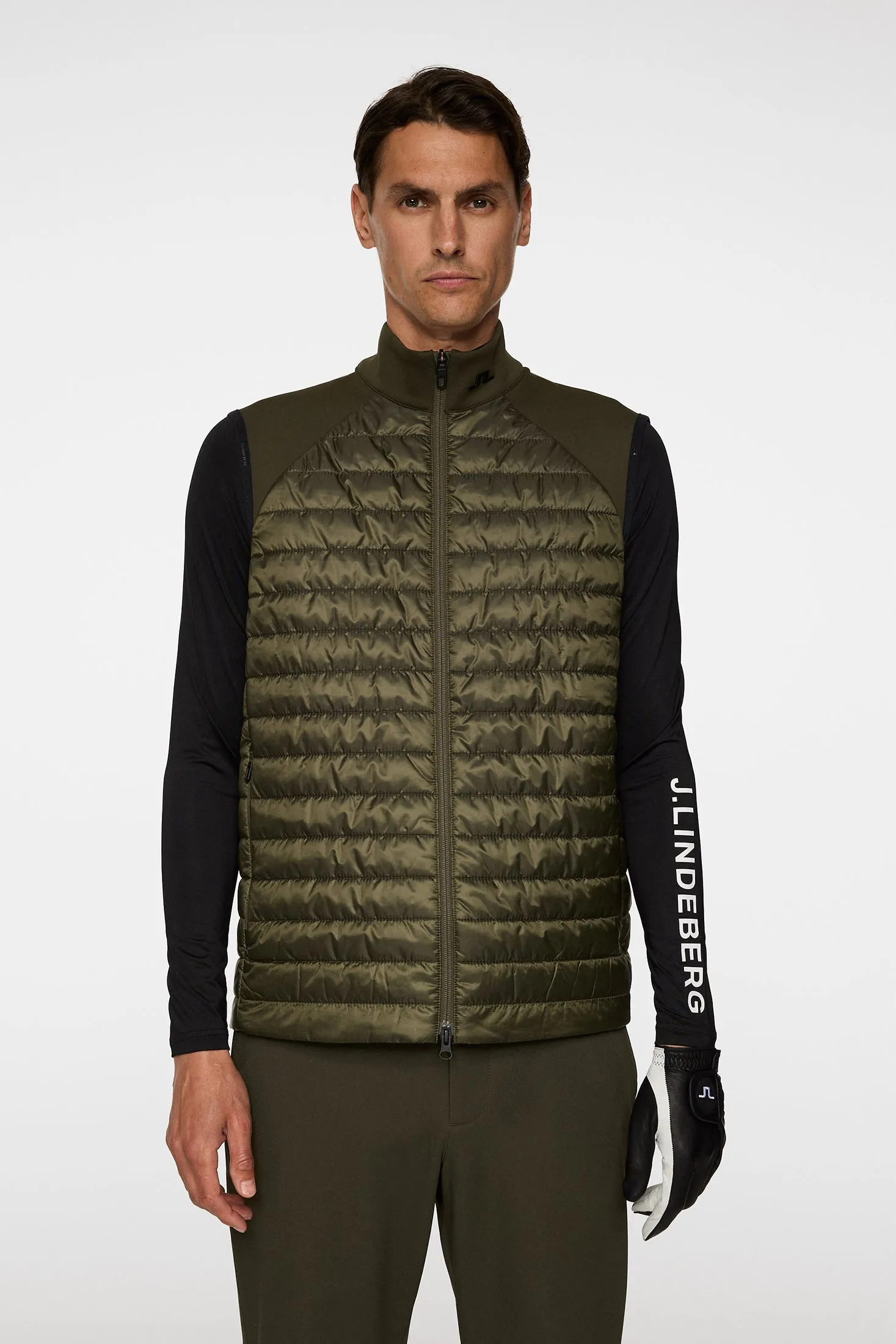 Hayden Quilt Hybrid Vest / Forest Green sold by J. Lindeberg product image thumbnail 2