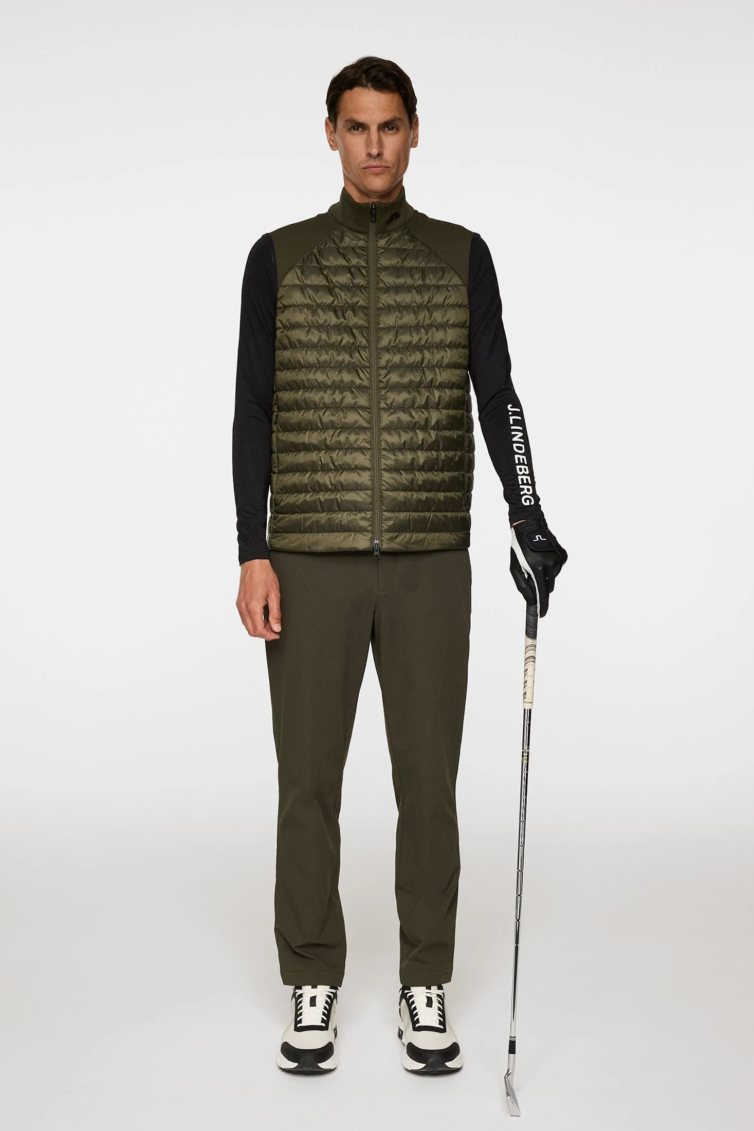 Hayden Quilt Hybrid Vest / Forest Green sold by J. Lindeberg product image thumbnail 4