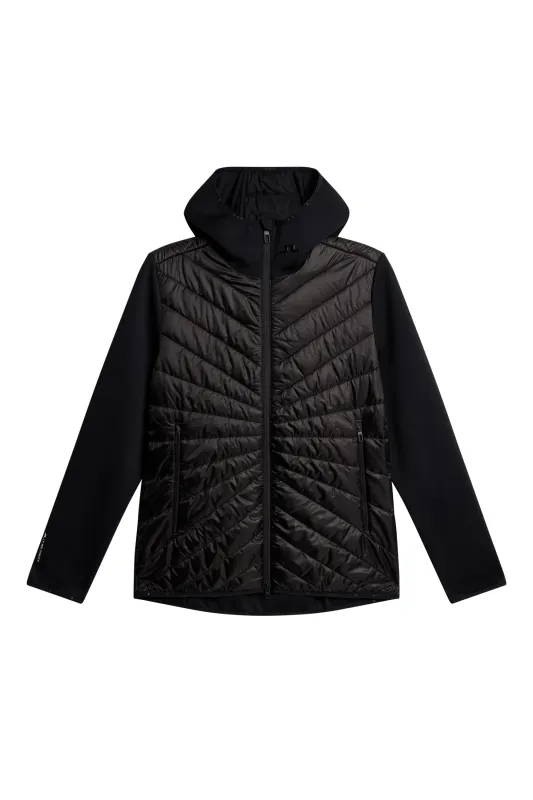 Madde Quilt Hybrid Hood / Black sold by J. Lindeberg