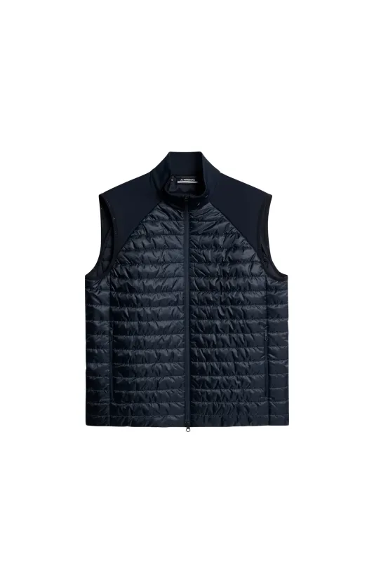 Hayden Quilt Hybrid Vest / JL Navy made by J. Lindeberg
