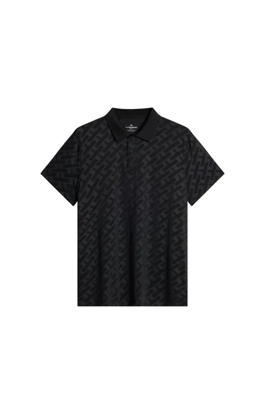 Bison Jacquard  Polo / Black sold by J. Lindeberg