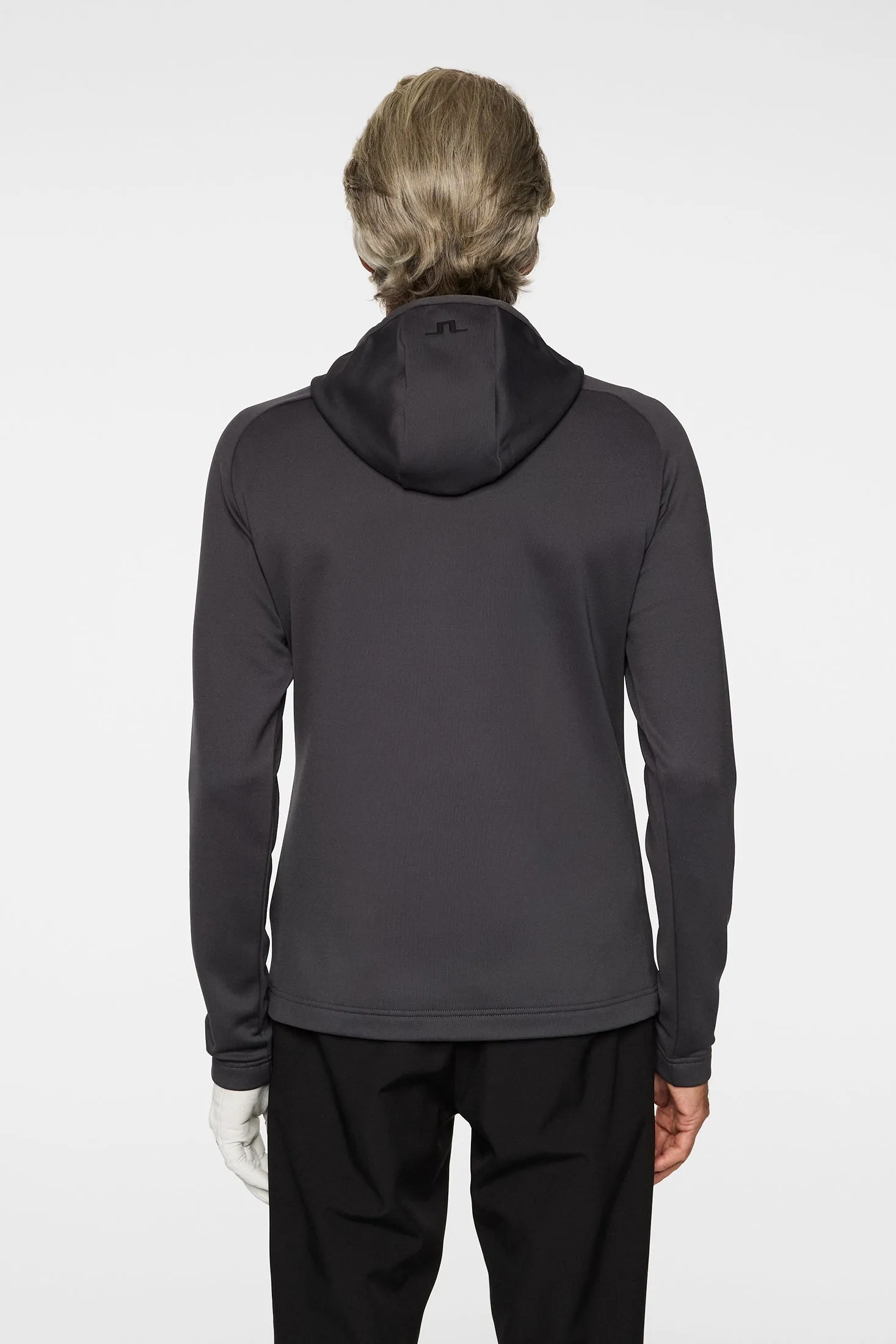 Adam Quarter Zip Hood / Asphalt sold by J. Lindeberg product image thumbnail 3