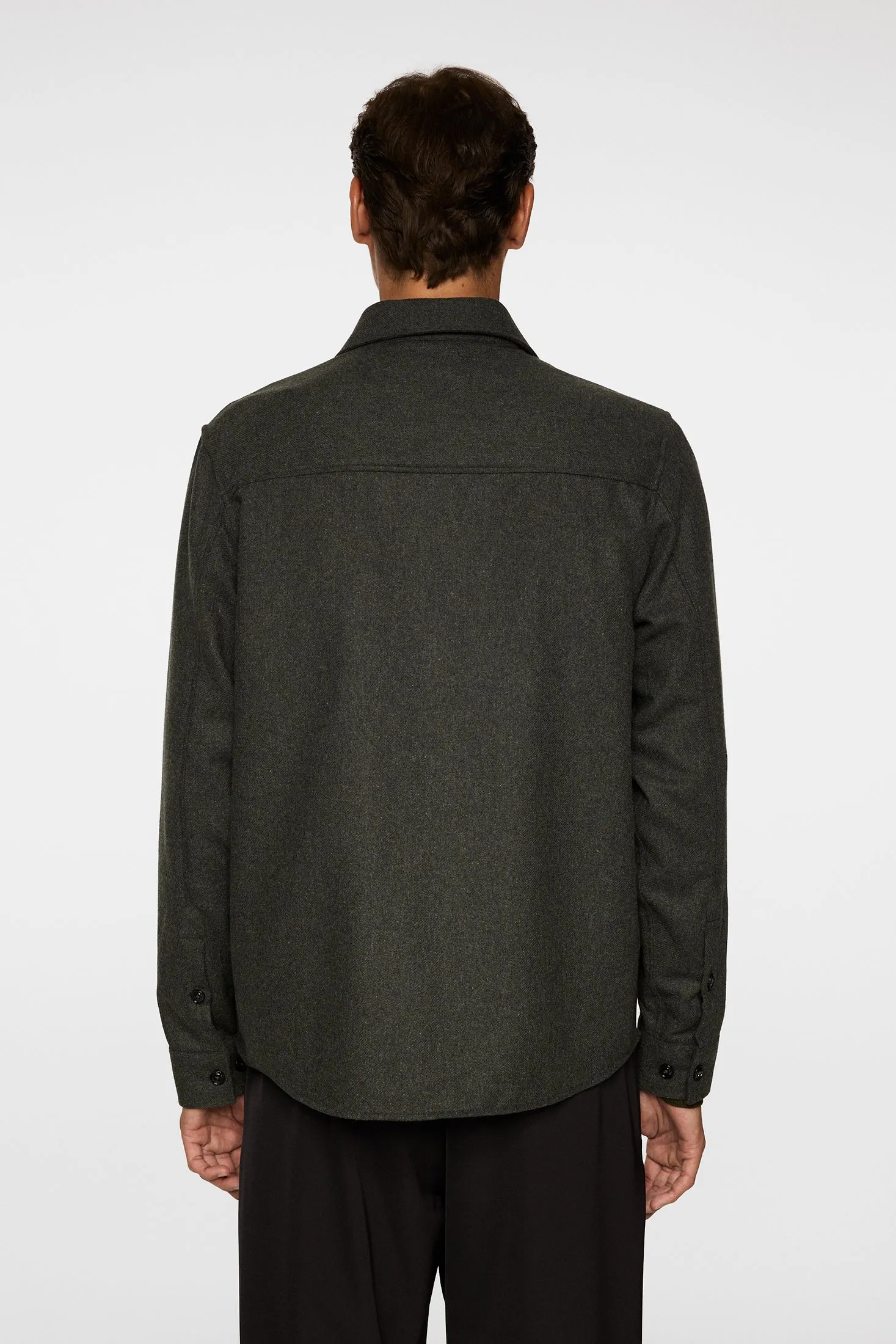 Flat Wool Overshirt / Forest Green sold by J. Lindeberg product image thumbnail 2